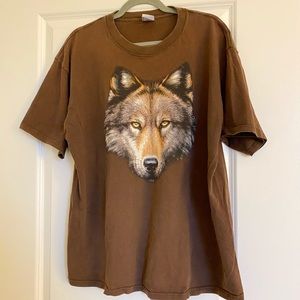 Brown Wolf Shirt
